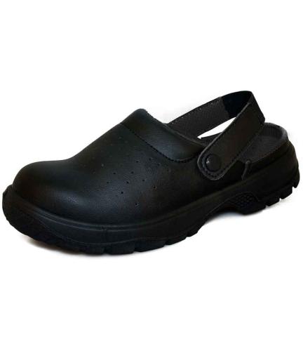 Comf. Grip Sandals with Heel Strap - Black - 36
